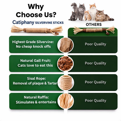 Catiphany Natural Silvervine Dental Sticks