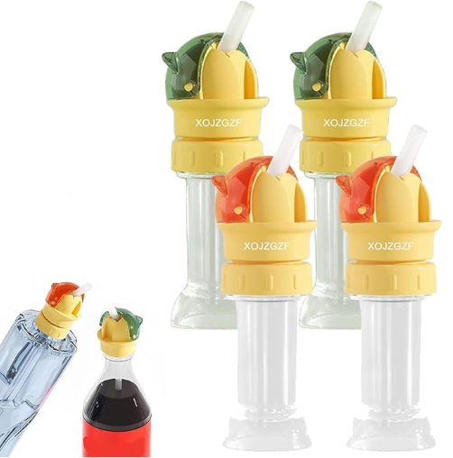 Universal Water Bottle Straw Cap – Spill-Proof Flip Top