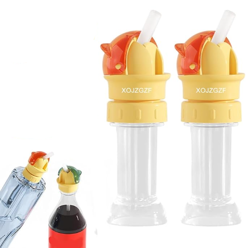 Universal Water Bottle Straw Cap – Spill-Proof Flip Top