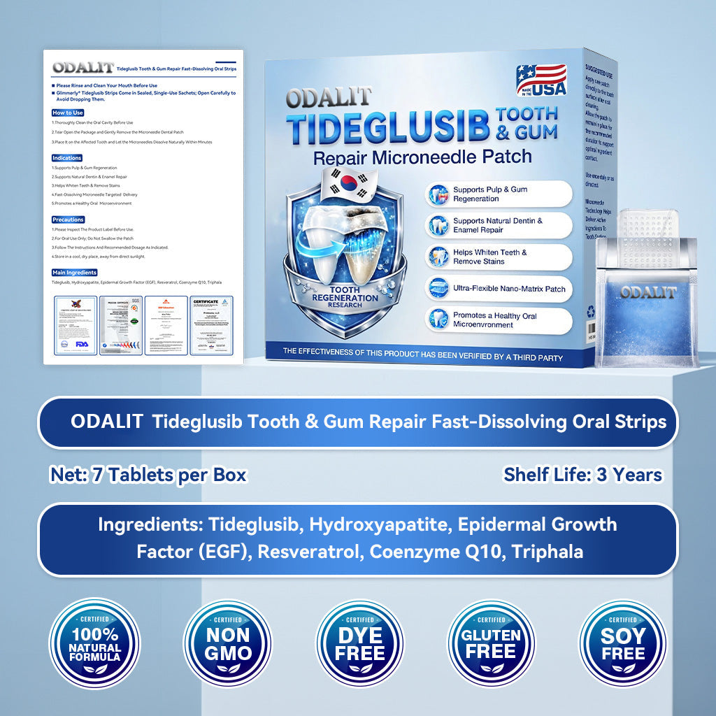 GаrаgеLіnе® 🦷 Tideglusib Fast‑Dissolving Tooth & Gum Repair Oral Strips ✨ (Supports tooth repair and helps relieve gum discomfort and other common oral concerns)