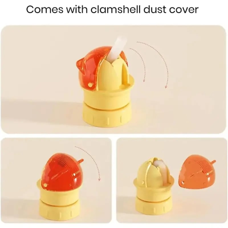 Universal Water Bottle Straw Cap – Spill-Proof Flip Top