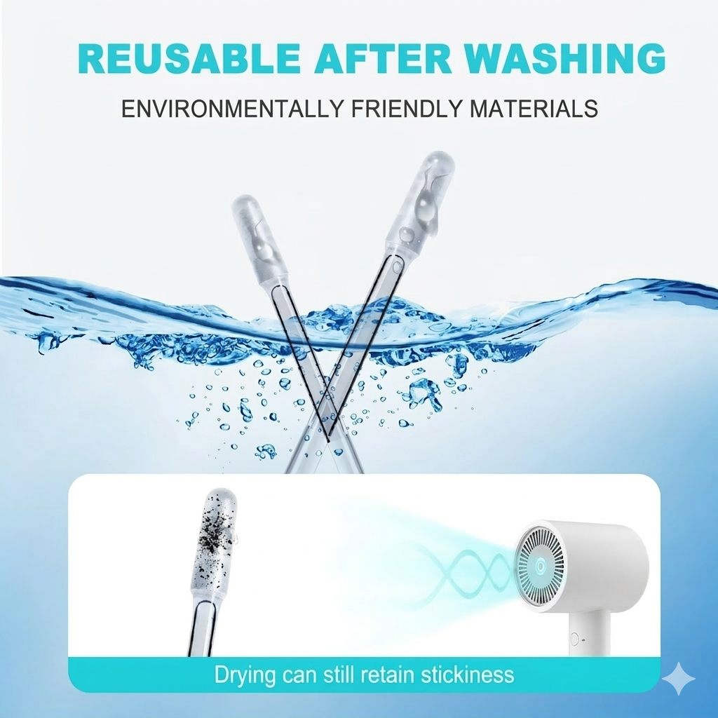 Sticky Ear Cleaner Tool Stick Earwax Remover Sticks for Effective Ear Cleaning and Debris Removal Portable Gentle