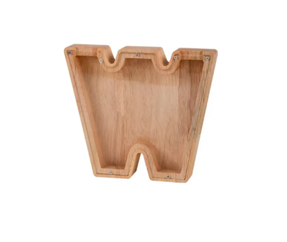 Personalized Wooden Letter Piggy Bank - Gifts for Kids