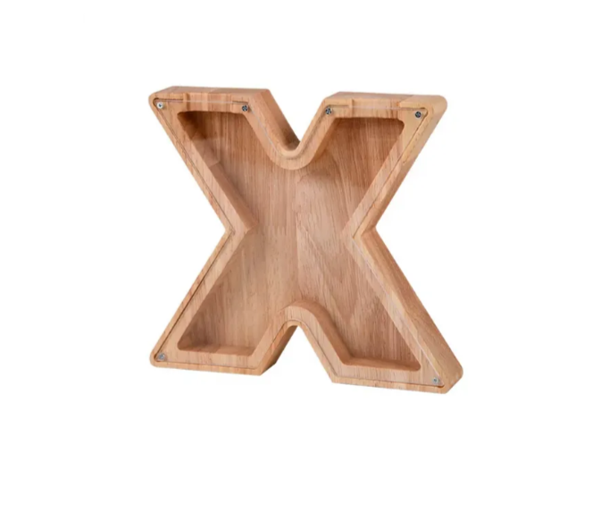 Personalized Wooden Letter Piggy Bank - Gifts for Kids