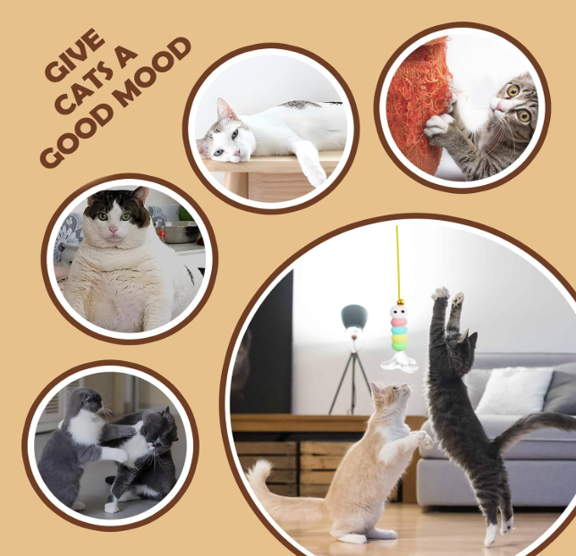 Electric Cat Toy | Electric Interactive Pet Game - Motion Sensor Kitten Toy,for Exercise Fitness Training Enrichment Boredom Relief Indoor