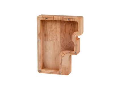 Personalized Wooden Letter Piggy Bank - Gifts for Kids