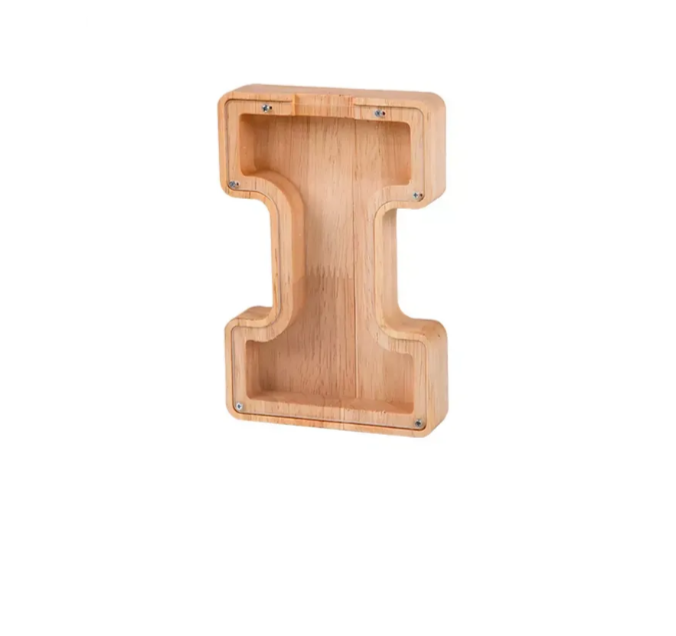 Personalized Wooden Letter Piggy Bank - Gifts for Kids