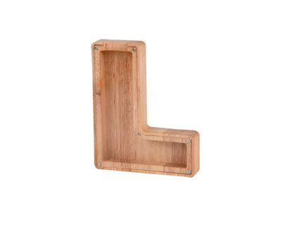 Personalized Wooden Letter Piggy Bank - Gifts for Kids